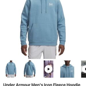 Under Armour Men's Light Blue Icon Hoodie